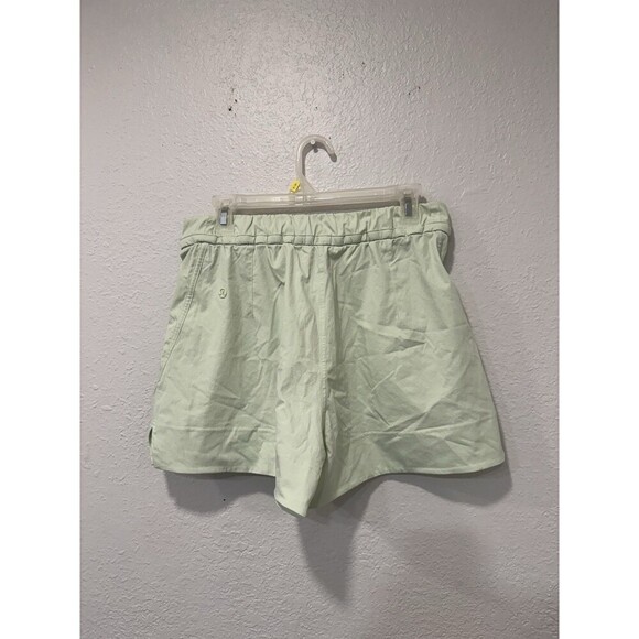 Lululemon Cinchable Waist HR Woven Shorts 3.5” In Kohlrabi Green Lime Sz Medium - Picture 2 of 7